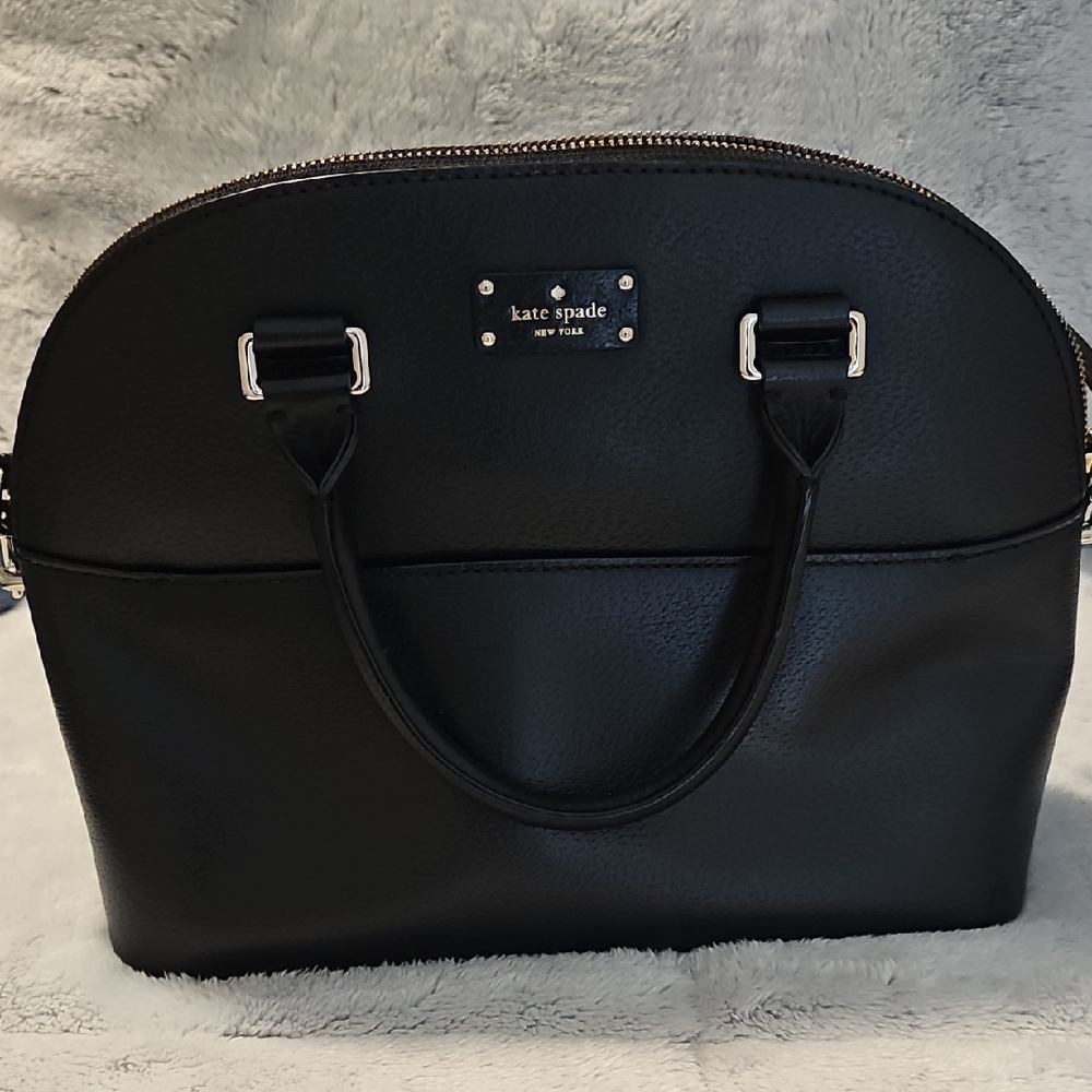 Gently Used, Great Condition. Kate Spade Black Satchel Dome-Shaped Structured